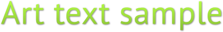 Art text sample Art text sample